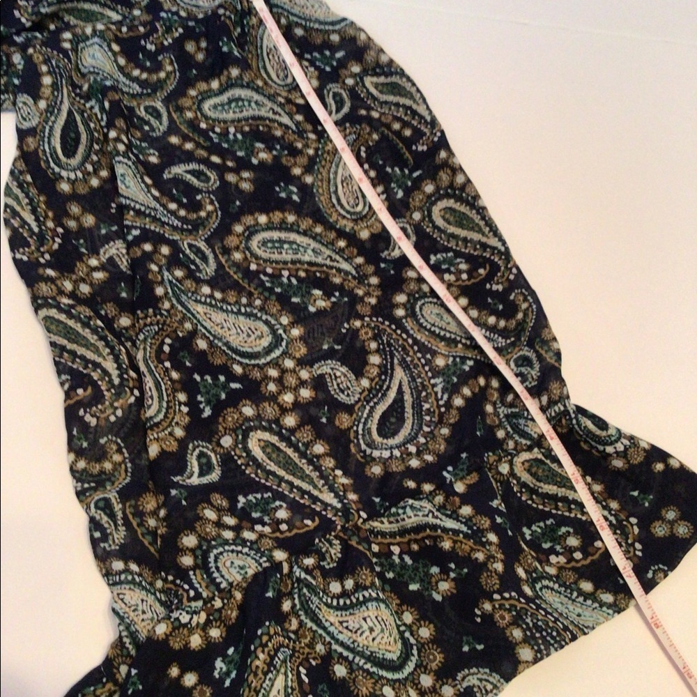 .Betsey Johnson Paisley Boho Peasant Bell Sleeve Bambi Dress Size 2 - Picture 8 of 10